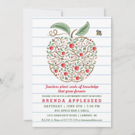 Semillas de la tarjeta de retiro Apple del profeso