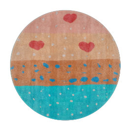 Semillas de tabla de corte de amor