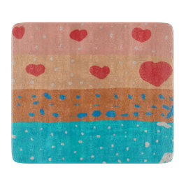 Semillas de tabla de corte de amor