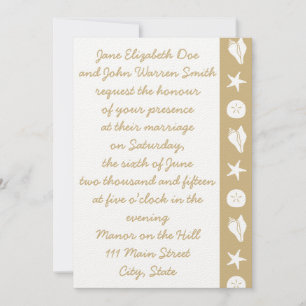 Semillas de verano en la invitación a la boda de a