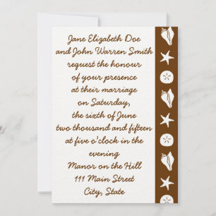Semillas de verano en la invitación a la boda de c