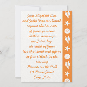 Semillas de verano en la invitación a la boda Nara