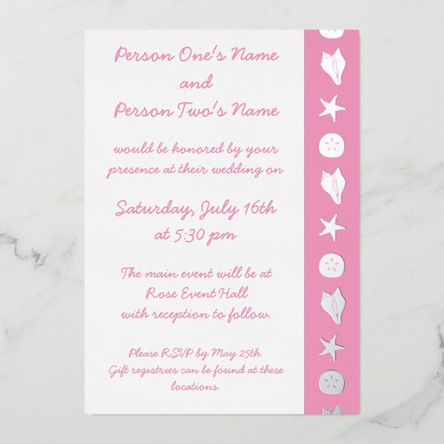 Semillas de verano en la invitación al Relieve met (Anverso)