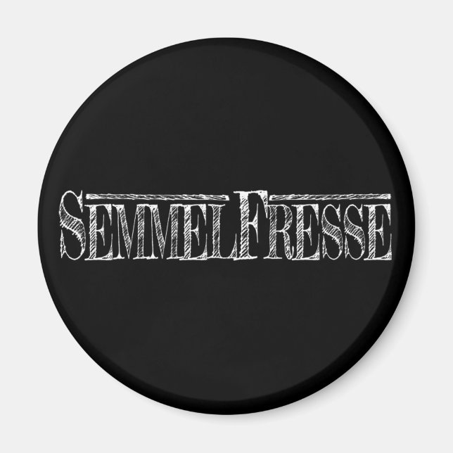 Semmelfresse - imán blanco (Frente)