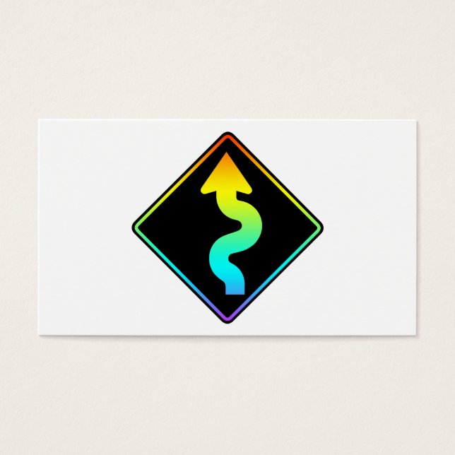 seña de la calle de la calle curva (Frente)