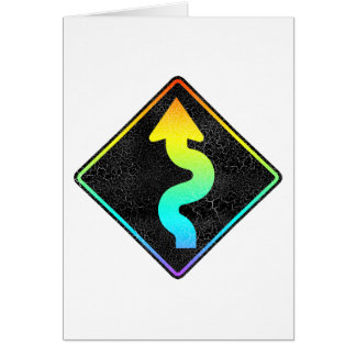 seña de la calle de la calle curva