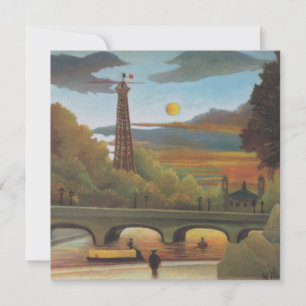 Sena y Torre Eiffel al Atardecer por Henri Roussea