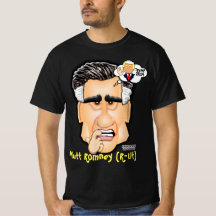 Senador Mitt Romney- La camiseta de Toon Tee de Bu