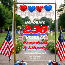 250 años Espíritu Revolucionario USA Bienvenido