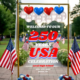 Señal Acrílica 250 Years USA Commemorative Welcome
