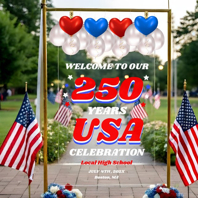Señal Acrílica 250 Years USA Commemorative Welcome (Subido por el creador)