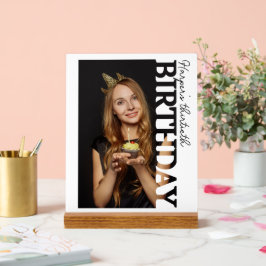 Señal Acrílica 30th Birthday Photo college Party 