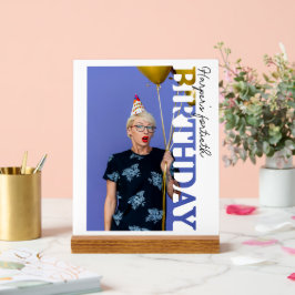 Señal Acrílica 40th Birthday Photo college Party 