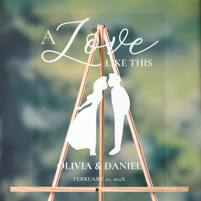 Señal Acrílica A Love Like This Romantic Wedding Welcome (Neutral )