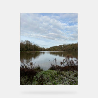 Señal Acrílica A peacful lake..