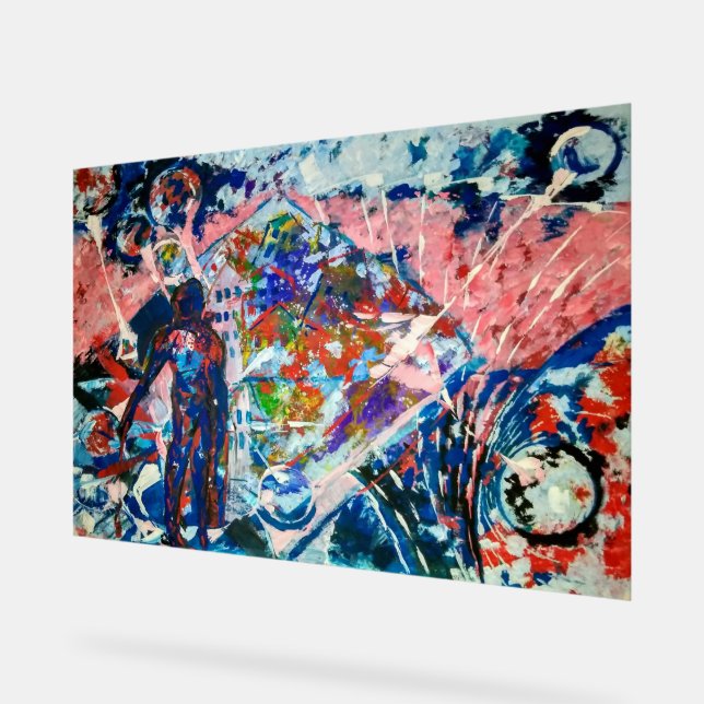 Señal Acrílica abstracción, abstracción, espacio, extraterrestres (Ángulo)