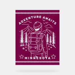 Señal Acrílica acampador