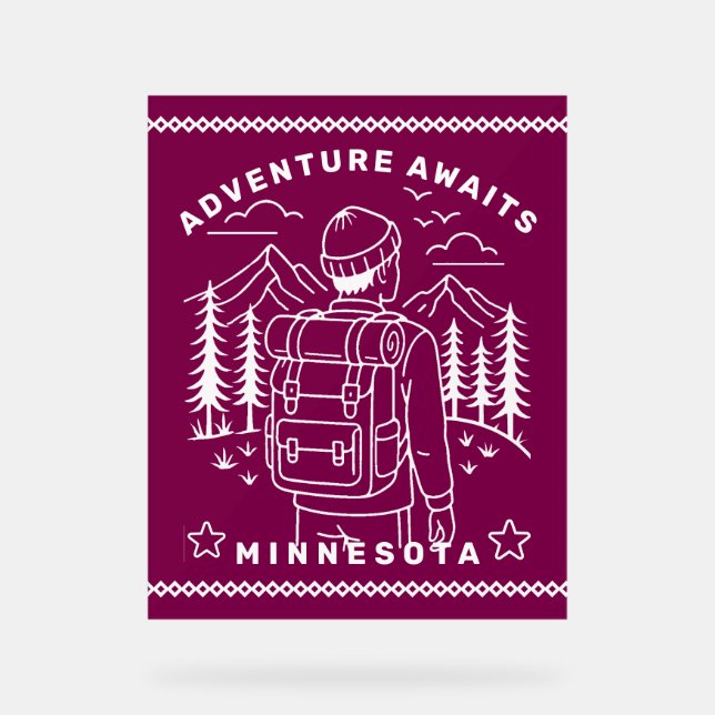 Señal Acrílica acampador (Anverso)