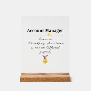 Señal Acrílica Administrador de cuentas