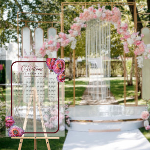 Señal Acrílica Adormidera en flor Elegante asiento Floral 200