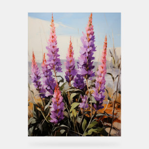 Señal Acrílica Agastache - Impasto Floral