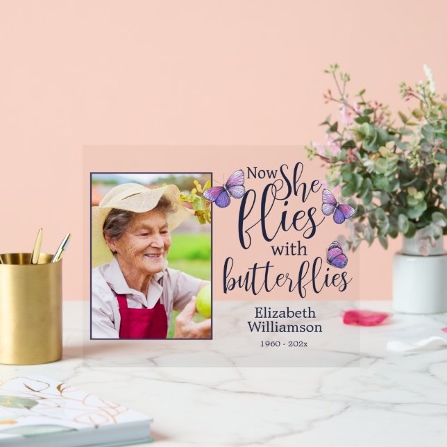 Señal Acrílica Ahora vuela con una foto conmemorativa de las mari (Boda)