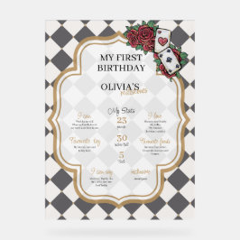 Señal Acrílica Alice in wonderland milestone