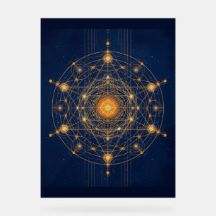 Señal Acrílica Alineación estelar: La geometría de la luz interio