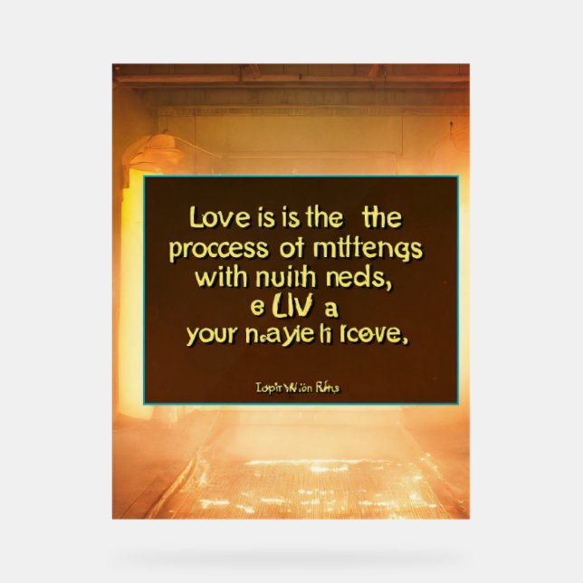 Señal Acrílica Amar (Anverso)