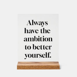 Señal Acrílica Ambición Rótulo acrílico