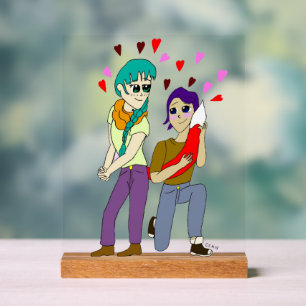 Señal Acrílica amor de cola