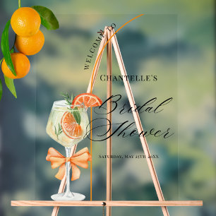 Señal Acrílica Amor En La Primera Bienvenida De Spritz Bridal Sho