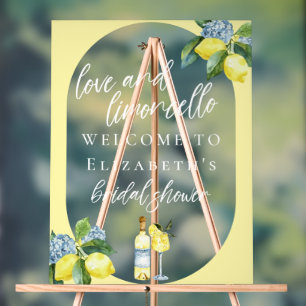 Señal Acrílica Amor Limoncello Corredor de novias manuscrito ital