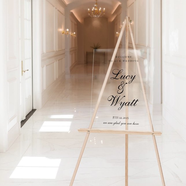 Señal Acrílica Ampersand Scripty Rótulo de Boda blanco y negro (Subido por el creador)