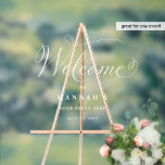 Señal Acrílica Añadir cualquier evento, elegante Rótulo acrílico<br><div class="desc">Haga una declaración y dé la bienvenida a sus invitados a su evento con esta elegante señal acrílica de bienvenida. Capacidad para agregar en la línea de texto de evento cualquier evento que desee. Diseño con hermosos detalles modernos de caligrafía escrita a mano. 12" x 18" es simplemente nuestro tamaño...</div>