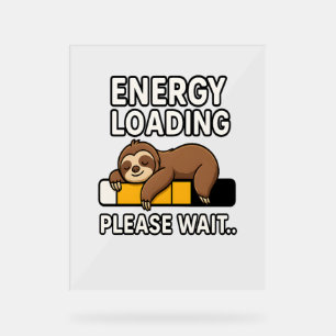 Señal Acrílica Ánimo de ahorro de energía de espoleta