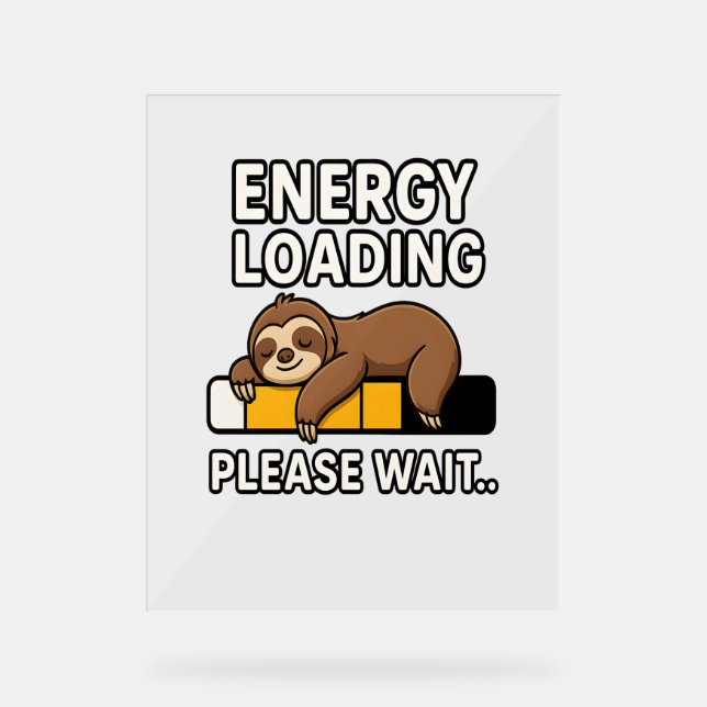 Señal Acrílica Ánimo de ahorro de energía de espoleta (Anverso)