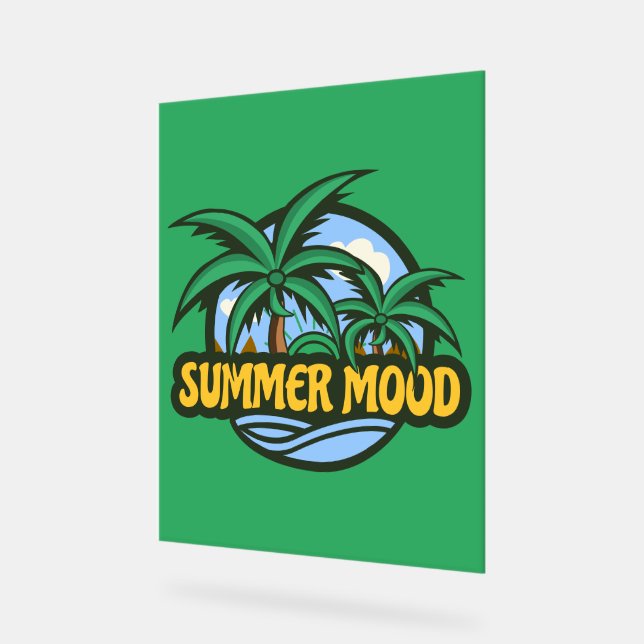 Señal Acrílica Ánimo de verano (Ángulo)