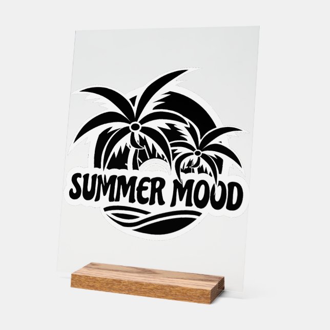 Señal Acrílica Ánimo de verano (Ángulo)