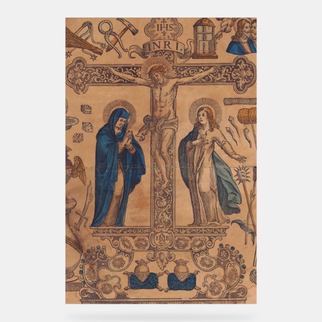 Señal Acrílica Antimins símbolo de la Eucaristía (Anverso)