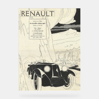 Señal Acrílica Anuncio de Renault del ilustracion de los años 193