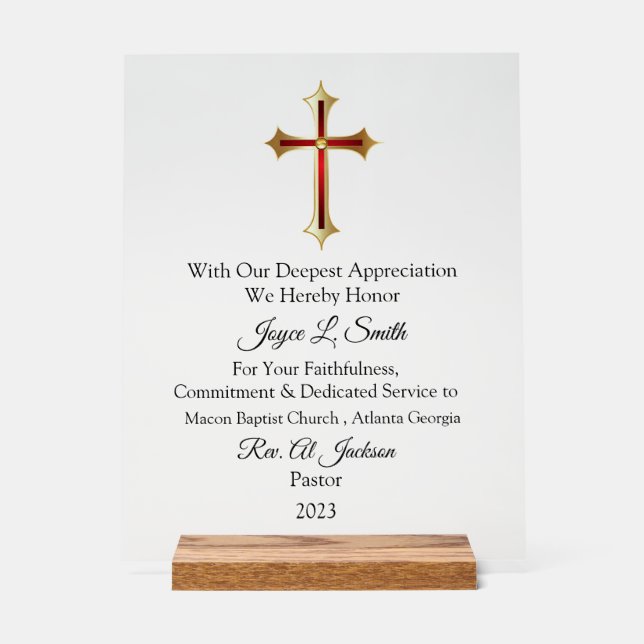 Señal Acrílica Apreciación de la Iglesia (Anverso)