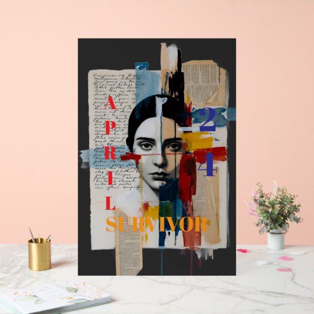 Señal Acrílica April 24 Survivor Poster (Boda)