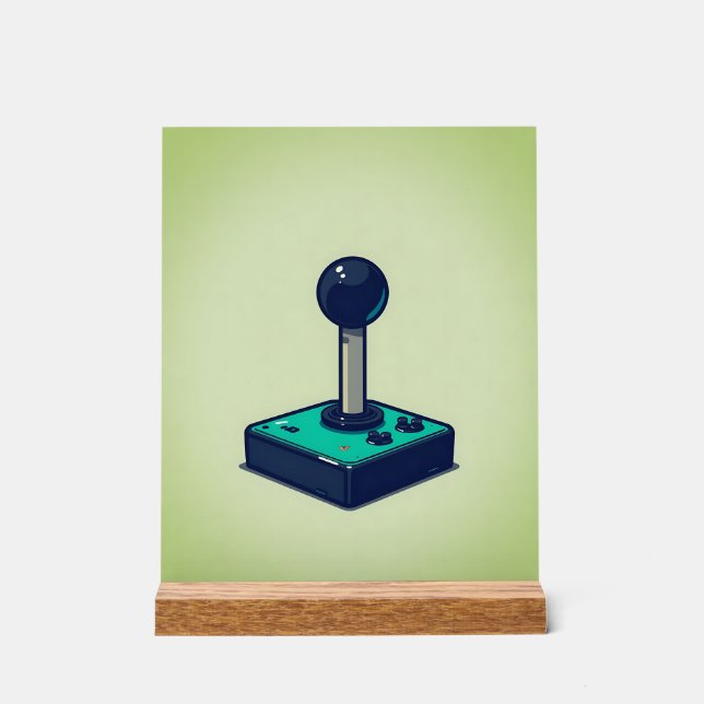 Señal Acrílica Arcade Aura: The Joystick Legacy (Anverso)