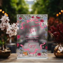 Arco de Floral Rosa Ella Está Atando el Nudo Bar d