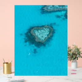 Señal Acrílica Arrecife Corazón Naturaleza
