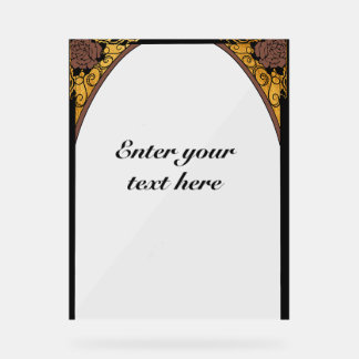 Señal Acrílica Art Nouveau