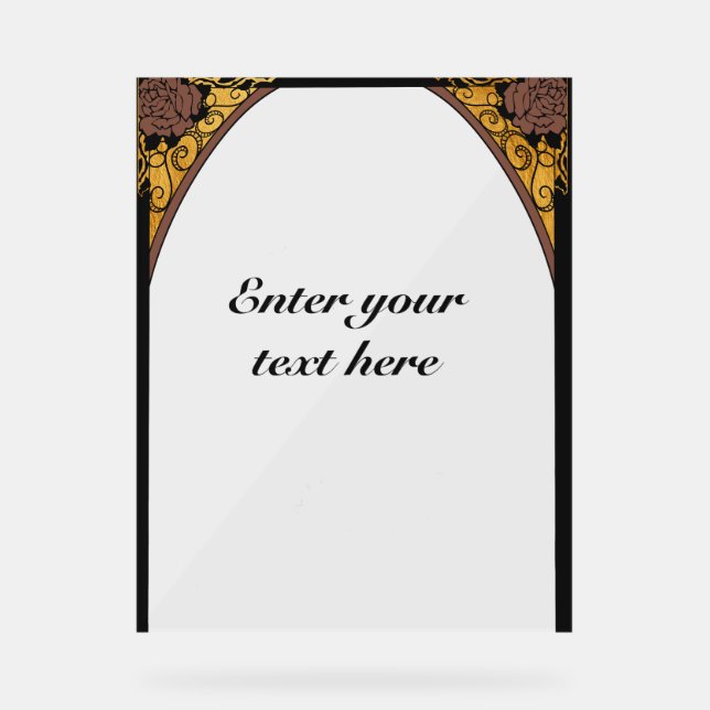 Señal Acrílica Art Nouveau (Anverso)