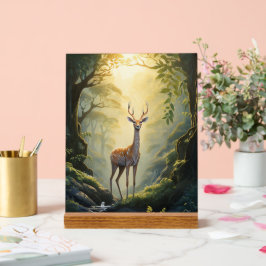 Señal Acrílica Arte de pared acrílico de los bosques de ciervos s