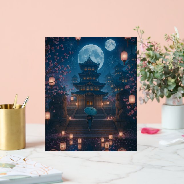 Señal Acrílica Arte en el Festival de Linternas de Japón (Boda)